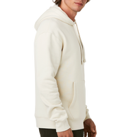 New Era Heritage Fleece Pullover Hoodie, Soft Beige, Right Sleeve view