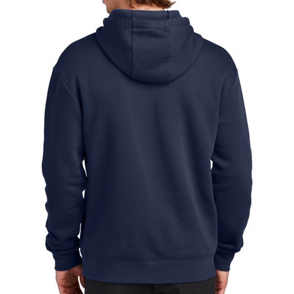 New Era Heritage Fleece Pullover Hoodie, True Navy, Back view