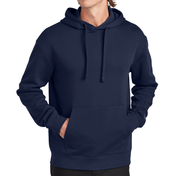 New Era Heritage Fleece Pullover Hoodie, True Navy, Front view