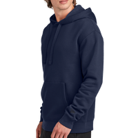 New Era Heritage Fleece Pullover Hoodie, True Navy, Left Sleeve view