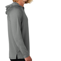 New Era Power Long Sleeve Hoodie, Shadow Grey Heather, Right Sleeve view
