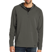 New Era STS 1/4 Zip Hoodie, Graphite, Front view
