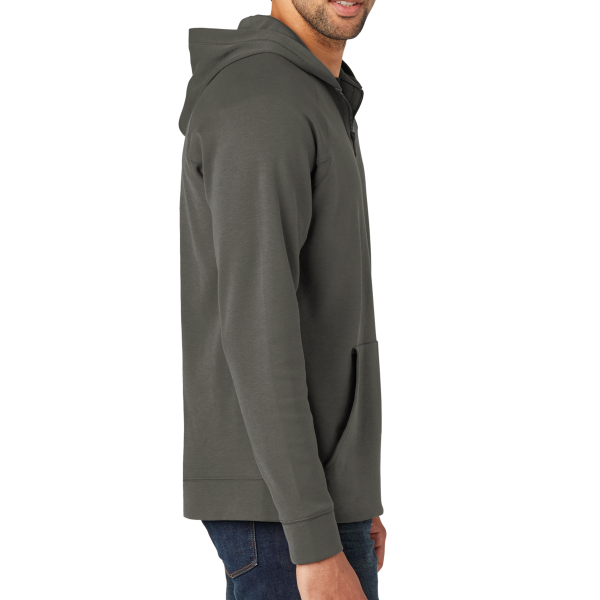 New Era STS 1/4 Zip Hoodie, Graphite, Right Sleeve view