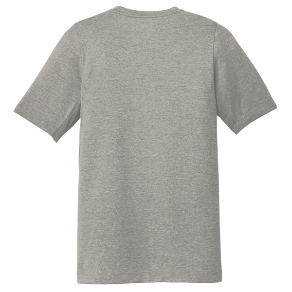 New Era Series Performance Crew Tee, Rainstorm Grey, Back view