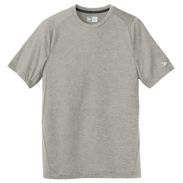 New Era Series Performance Crew Tee, Rainstorm Grey, Front view