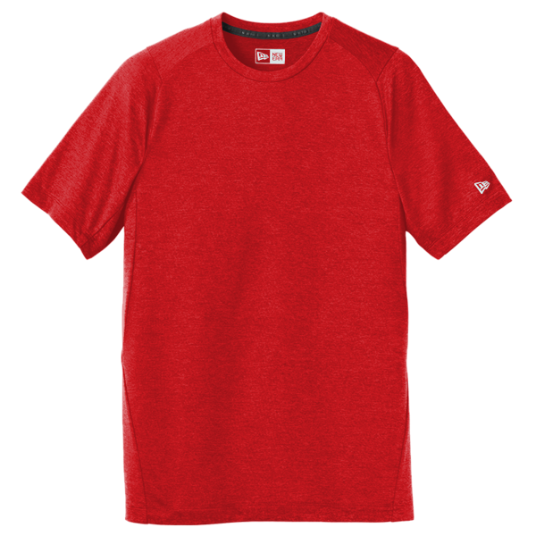 New Era Series Performance Crew Tee, Scarlet, Front view