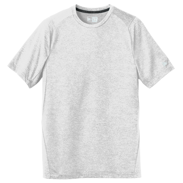 New Era Series Performance Crew Tee, White Solid, Front view