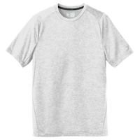 New Era Series Performance Crew Tee, White Solid, Front view