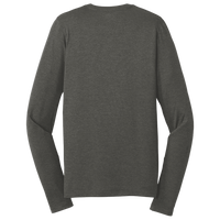 New Era Series Performance Long Sleeve Crew Tee, Graphite, Back view