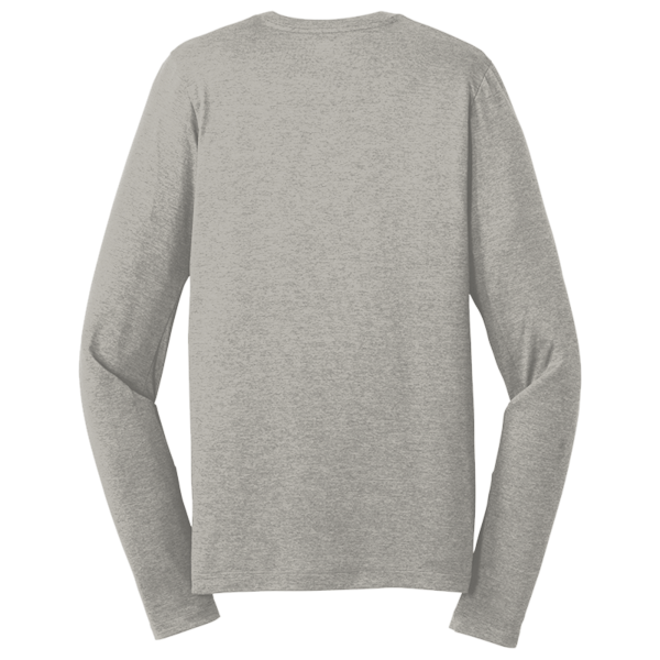 New Era Series Performance Long Sleeve Crew Tee, Rainstorm Grey, Back view