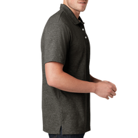 New Era Slub Twist Polo, Black Twist, Right Sleeve view
