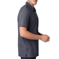 New Era Slub Twist Polo, True Navy Twist, Right Sleeve view