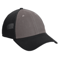 New Era Snapback Contrast Front Mesh Cap, Charcoal / Black, Right Side view