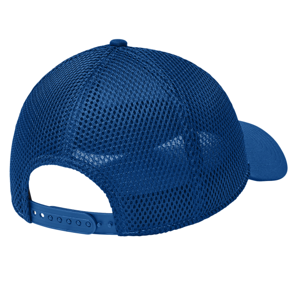 New Era Snapback Contrast Front Mesh Cap, Flag White / Royal, Back view