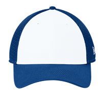 New Era Snapback Contrast Front Mesh Cap, Flag White / Royal, Front view
