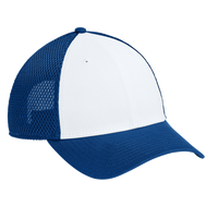 New Era Snapback Contrast Front Mesh Cap, Flag White / Royal, Right Side view