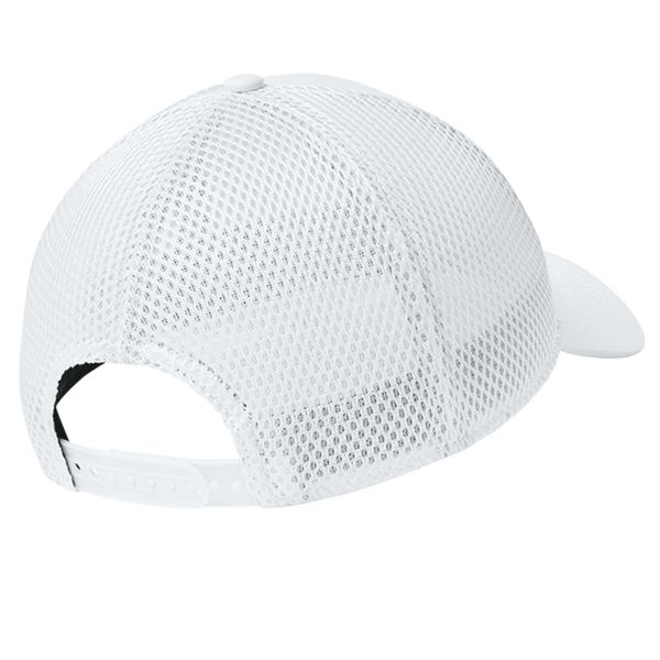New Era Snapback Contrast Front Mesh Cap, Flag White / White, Back view