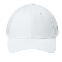 New Era Snapback Contrast Front Mesh Cap, Flag White / White, Front view