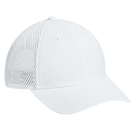 New Era Snapback Contrast Front Mesh Cap, Flag White / White, Right Side view