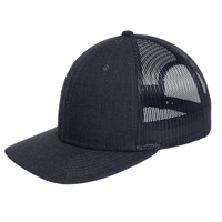 New Era Snapback Low Profile Trucker Cap, Heather Navy / Navy, Left Side view