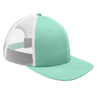 New Era Snapback Low Profile Trucker Cap, Mint / White, Right Side view