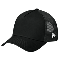 New Era Snapback Trucker Cap, Flag Black / Black, Left Side view