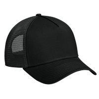 New Era Snapback Trucker Cap, Flag Black / Black, Right Side view