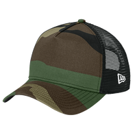 New Era Snapback Trucker Cap, Flag Camo / Black, Left Side view