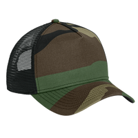 New Era Snapback Trucker Cap, Flag Camo / Black, Right Side view