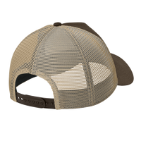 New Era Snapback Trucker Cap, Flag Chocolate / Khaki, Back view