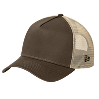 New Era Snapback Trucker Cap, Flag Chocolate / Khaki, Left Side view