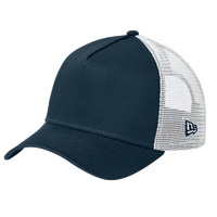 New Era Snapback Trucker Cap, Flag Deep Navy / White, Left Side view
