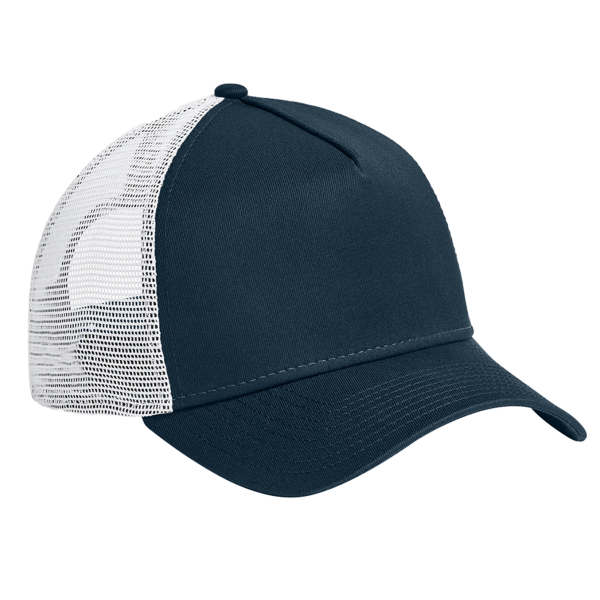New Era Snapback Trucker Cap, Flag Deep Navy / White, Right Side view
