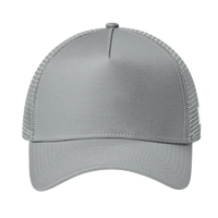 New Era Snapback Trucker Cap, Flag Grey / Grey, Front view