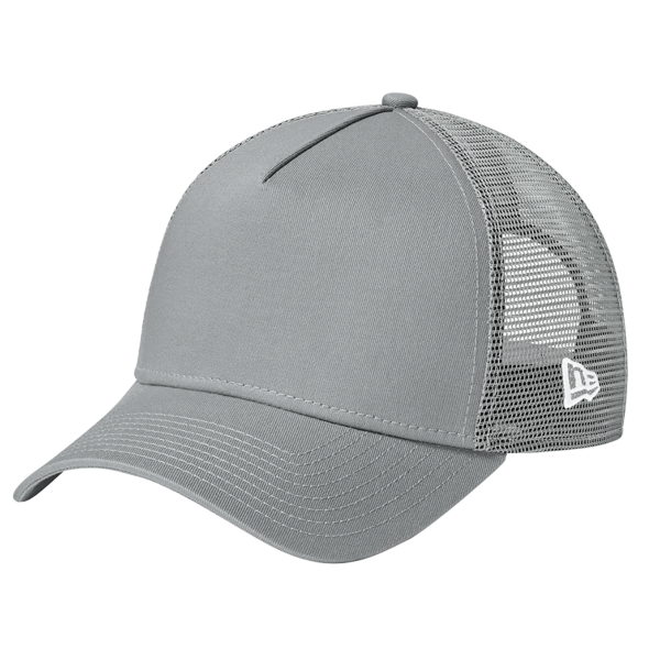 New Era Snapback Trucker Cap, Flag Grey / Grey, Left Side view