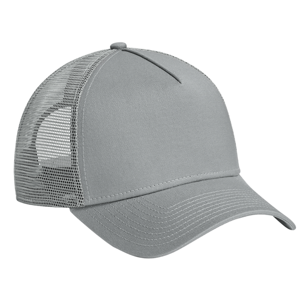 New Era Snapback Trucker Cap, Flag Grey / Grey, Right Side view