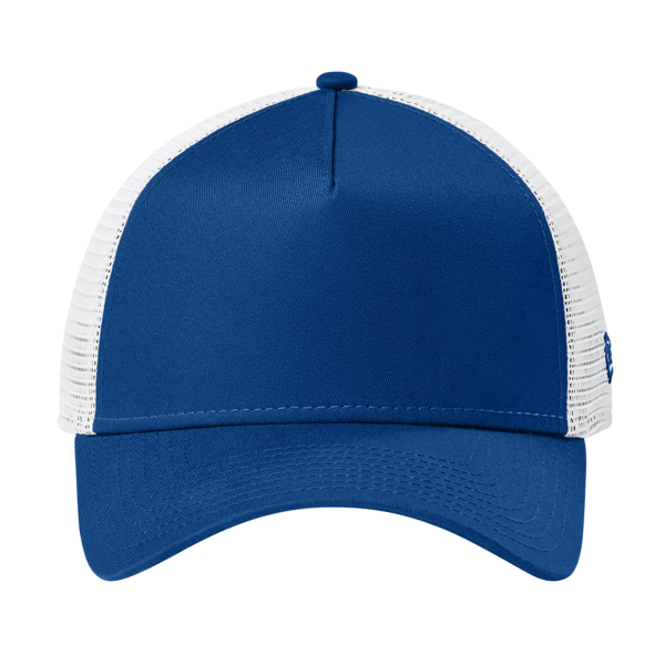 New Era Snapback Trucker Cap, Flag Royal / White, Front view