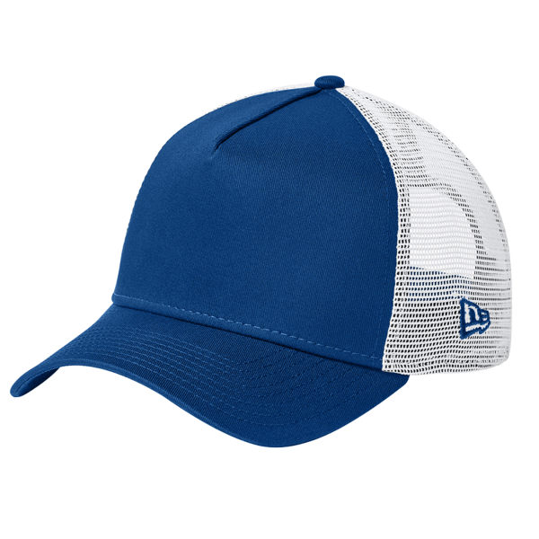 New Era Snapback Trucker Cap, Flag Royal / White, Left Side view