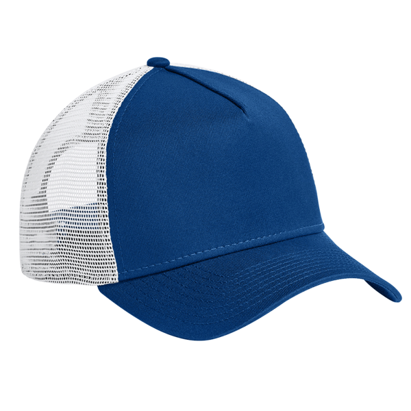 New Era Snapback Trucker Cap, Flag Royal / White, Right Side view