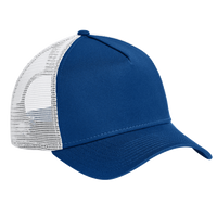 New Era Snapback Trucker Cap, Flag Royal / White, Right Side view