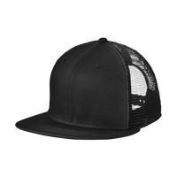 New Era Standard Fit Snapback Trucker Cap, Black / Black, Left Side view