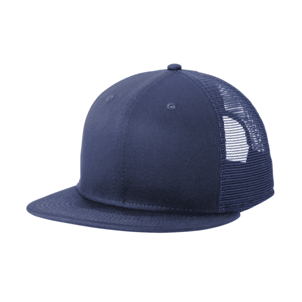 New Era Standard Fit Snapback Trucker Cap, Deep Navy / Deep Navy, Left Side view