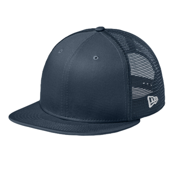 New Era Standard Fit Snapback Trucker Cap, Flag Deep Navy / Deep Navy, Left Side view