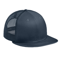New Era Standard Fit Snapback Trucker Cap, Flag Deep Navy / Deep Navy, Right Side view