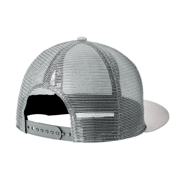 New Era Standard Fit Snapback Trucker Cap, Grey / Graphite, Back view