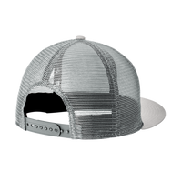 New Era Standard Fit Snapback Trucker Cap, Grey / Graphite, Back view