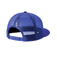 New Era Standard Fit Snapback Trucker Cap, Royal / Royal, Back view