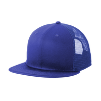 New Era Standard Fit Snapback Trucker Cap, Royal / Royal, Left Side view