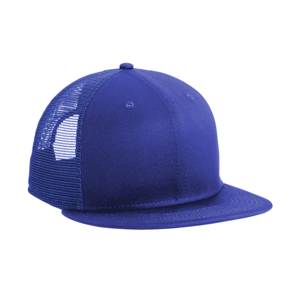 New Era Standard Fit Snapback Trucker Cap, Royal / Royal, Right Side view