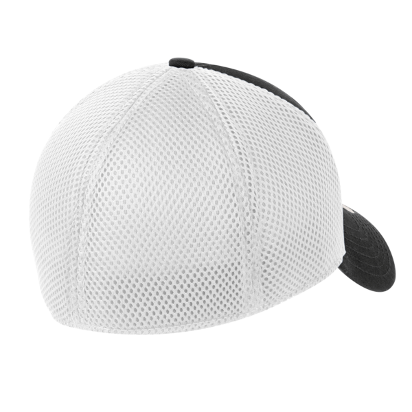 New Era Stretch Mesh Cap, Black / White, Back view